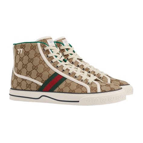 gucci men's tennis 1977 high-top sneakers|gucci tennis 1977 high top.